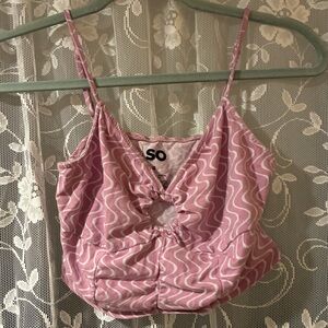 SO Pink Swirl Camisole size small